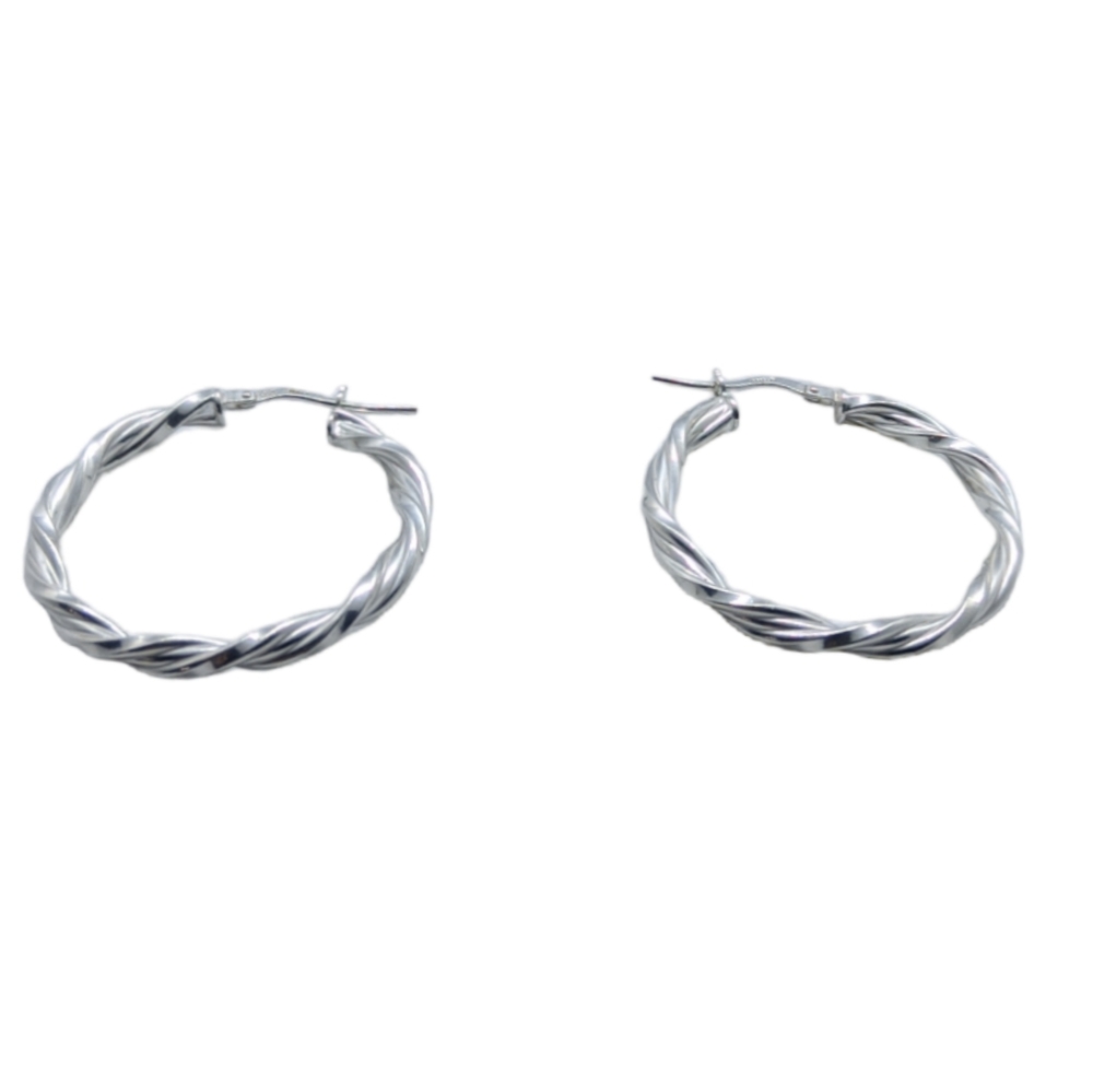 $5 When You Buy 4 Items Marked 👣4/$20.  Silver Tone Hoops